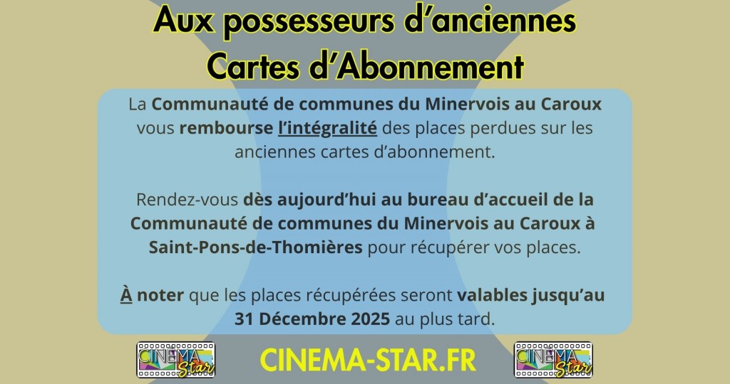 actualité Remboursement places cinéma