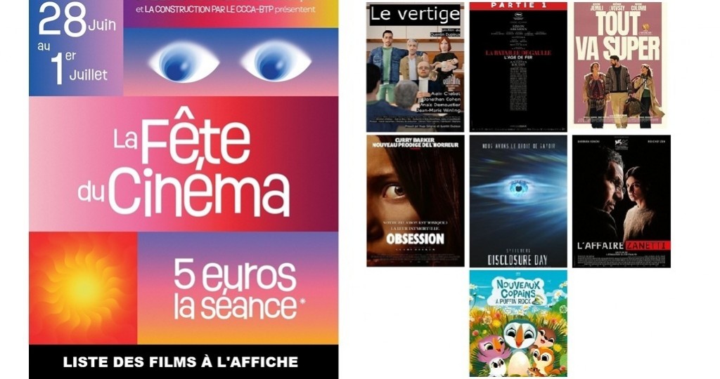 actualité Films pendant fête du cinema 2026